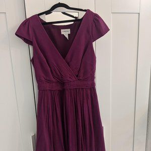 Vintage J Crew Purple Bridesmaid Dress - Silk Chiffon